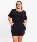 Conjunto Feminino Plus Size Secret Glam Preto