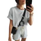 Conjunto Feminino Short + Blusa Soltinho Casual Confortável