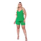 Conjunto Feminino Social Shorts E Blusa Alcinha Regata Alfaiataria Elegante Moderno Dia a Dia