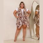 Conjunto Feminino Verão Shorts E Colete Plus Size,Lindo e Estiloso