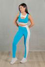 Conjunto Fitness Academia VitalBalance em Poliamida - Azul - Lye Fitness