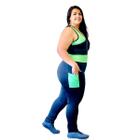 Conjunto fitness calça e top suplex de academia plus size 46 ao 56 - MM MODA FEMININA