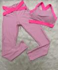 Conjunto Fitness Calça Leg e Top Roupa de Treino Academia