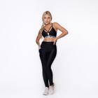 Conjunto Fitness Calça Legging Bolso E Top Tiras Bojo Poliamida - ORBIS FITNESS