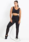 Conjunto Fitness calça Legging + Cropped regata cavado