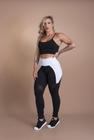 Conjunto Fitness Feminino Calça Legging Cintura Alta Recorte e Top Cropped Alcinha Academia Moda Treino F7 NEW STYLE