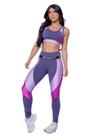 Conjunto Fitness Feminino de Academia Calça Legging E Top Sem Bojo, Poliamida.