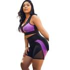 Conjunto Fitness Feminino Roupa Academia Short E Top - WM