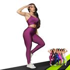 CONJUNTO Fitness Feminino TOP ALÇA FINA + Calça LEG BÁSICA Sports Treino Tecido Premium 877 - Iron