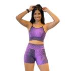 Conjunto Fitness Shorts e Top Academia Zero Transparencia