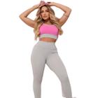 Conjunto Fitness Top e Calça Legging Empina Bumbum Uv+50 - Estação Fit