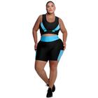 Conjunto Fitness Top e Short com bolso PLUS SIZE e SLIM 40 ao 54 Roupa de academia feminino - SRABELO MAGAZINE