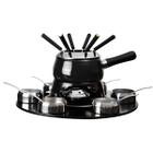 Conjunto Fondue Base Giratória Panela 1,45L com 23 Peças Preto HH7879A Euro