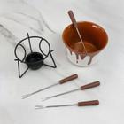 Conjunto Fondue Chocolate De Cerâmica 385ml 6 Peças - Gici Casa