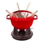 Conjunto Fondue Ferro Fundido Cereja Ø20 - Staub