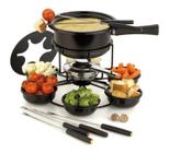 Conjunto Fondue Giratório 16 Peças Carroussel Envio Imediato - Forma Inox