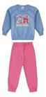 Conjunto Frio Casaco Calça Moletom Infantil Menina Menino