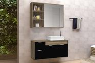 Conjunto Gabinete Banheiro c/ Espelheira - CJ Turin 80 Cm