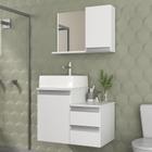 Conjunto Gabinete Banheiro CROSS 60cm - Gabinete + Cuba + Espelheira