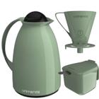 Conjunto Garrafa Térmica 650ml com Açucareiro Colher e Suporte Filtro Café