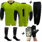 Conjunto Goleiro 4x1 CACADOR Calca ML vrd - Placar