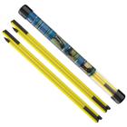 Conjunto Golf Alignment Stick MoKo 2 de 48 cm com estojo de tubo transparente amarelo