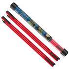 Conjunto Golf Alignment Stick MoKo 2 de 48 cm com estojo de tubo transparente vermelho