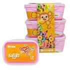 Conjunto Hermético 3 Potes 500ml Rosa Safari LP House