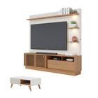 Conjunto Home para TV e Mesa de Centro Barton Freijo Off-White Matte - CasaH