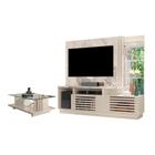 Conjunto Home Theater e Mesa de Centro Madrid Calacata Off-White