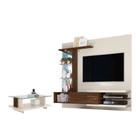 Conjunto Home Theater e Mesa de Centro Zimmer Off-White Savana