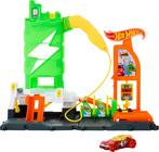 Conjunto Hot Wheels City Super Recharge - Trilhas para Carros de Brinquedo com Carregador EV