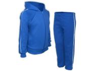 Conjunto Infantil Abrigo Agasalho Calça Blusa Frio Azul Royal