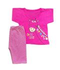 Conjunto Infantil Bebê Menina 2 Peças - Camiseta e Bermuda Algodão