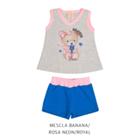 Conjunto Infantil Bebê Menina com Detalhes Neon