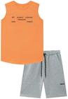 Conjunto Infantil Bermuda Laranja Johnny Fox