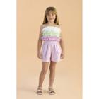 Conjunto Infantil Blusa alcinha e Shorts Verão Flower Neon Colorido - Petit Cherie