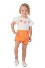 Conjunto Infantil Blusa e Shorts Saia Brincar e Arte 8799