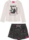 Conjunto Infantil Blusa ML e Saia - Momi