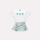 Conjunto Infantil Blusa + Saia Milon 15398