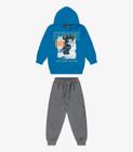 Conjunto Infantil Blusão Com Calça Rovi Kids Azul