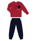 Conjunto Infantil Blusão com Calça Rovitex Kids Vermelho