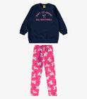 Conjunto Infantil Blusão Com Legging Rovi Kids Azul