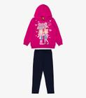 Conjunto Infantil Blusão Com Legging Rovi Kids Rosa