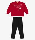 Conjunto Infantil Blusão Com Legging Rovi Kids Vermelho