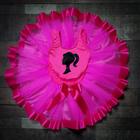 Conjunto Infantil Body e Saia Fantasia da Barbie Rosa Pink