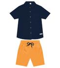 Conjunto Infantil Camisa Com Bermuda Trick Nick Azul