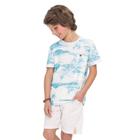 Conjunto Infantil Camiseta Com Bermuda Trick Nck Azul