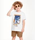 Conjunto Infantil Camiseta Com Bermuda Trick Nick Branco