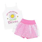 Conjunto Infantil Creme Ideal para Meninas - Tule Florzinhas